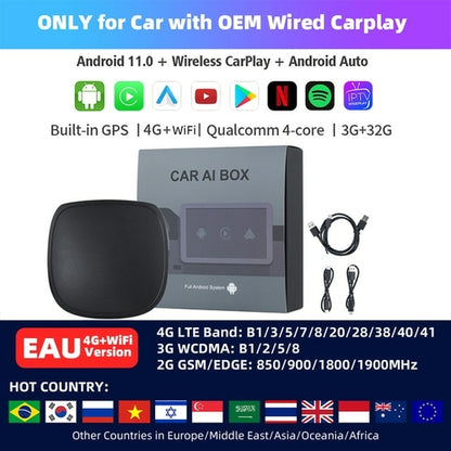 Ekiy A1 Mini Carplay Wireless For Toyota Mazda Nissan Camry Suzuki