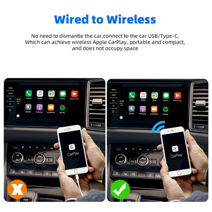 Ekiy A1 Mini Carplay Wireless For Toyota Mazda Nissan Camry Suzuki