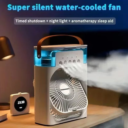 3-in-1 Portable Air Cooler with LED Night Light and Humidifier